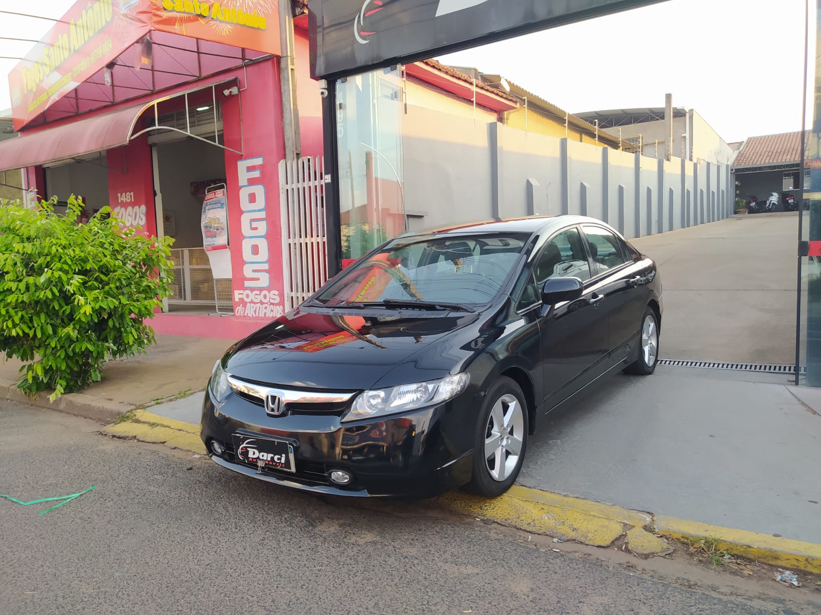 HONDA NEW CIVIC LXS 2007 FLEX AUTOMATICO